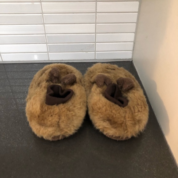 EUC L.L. Bean Animal Paws toddler Moose slippers - Picture 4 of 8